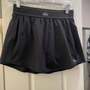 Alo match point tennis skirt - black